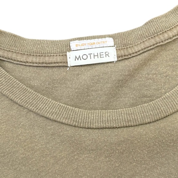 Mother Weirdo Graphic T Shirt Olive Green Short Sleeve Boxy Goodie Size M Cotton - Picture 3 of 9